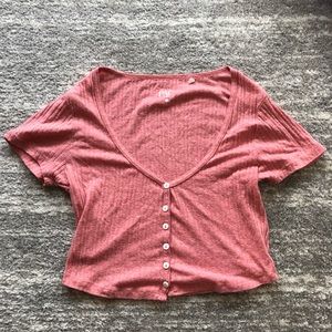 PacSun Salmon Scoop Neck